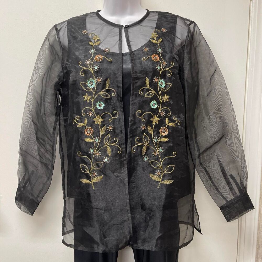 Jordan Women's Size Small Dressy Sheer Blouse w/Camisole